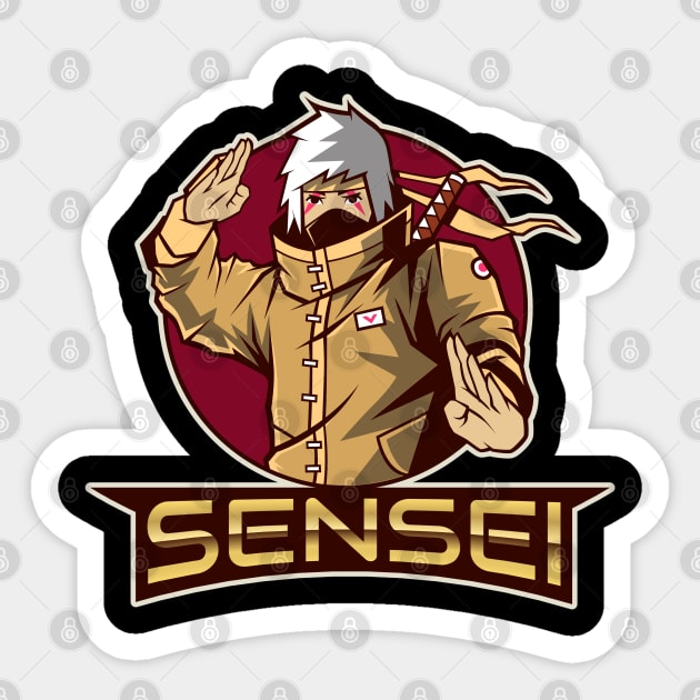 Call me sensei Sticker by Kataclysma